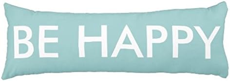 Amazon Com Fiufgyt Inspirational Blue White Be Happy Body Pillow