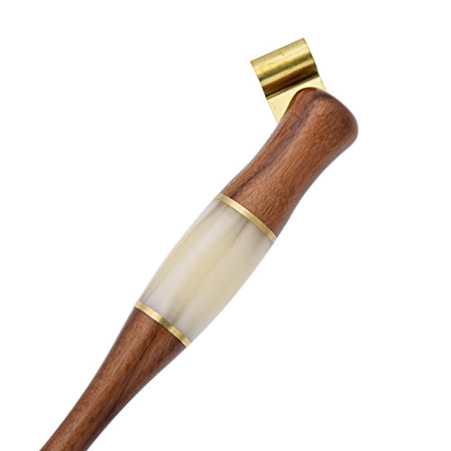 BetterUS Wood English Calligraphy Oblique Dip Pen Nib Holder With Brass Flange Antique Dip Pen