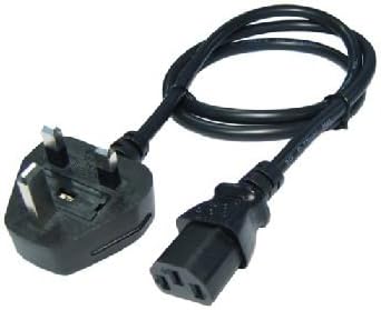 World of Data 1m C13 'Kettle' Lead - IEC C13 to UK 3-pin Mains Cable - 0.75mm Core, 5A Fuse, GTSA-3 N14586 - Moulded - Black - Image 4