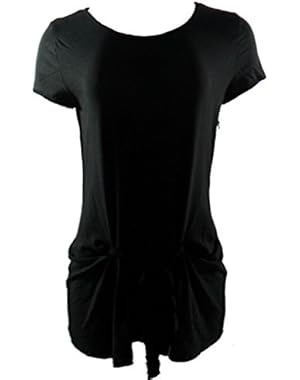 Theory Blouse Shirt Encase DIVEN Tie Waist Top Medium Black