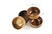 Kevin Home Small Wooden Serving Bowl, fruits, candy, nuts, Dip Sauce, Appetizer, 4 Pieces Acacia Small bowl 3” Diameter x 1.4“ Height