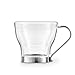 VonShef 6 Cup Stovetop Espresso Coffee Maker with 4 Glass Demitasse Cups – Stainless Steel
