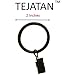 2-inch, Set of 30 Metal Curtain Rings with Clips and Eyelets - Black (Also Known as Curtain Clip Rings/Drapery Rings/Curtain Ring Hooks with Clips