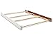 Full Size Conversion Kit Bed Rails for Baby Cache Cribs | Multiple Finishes Available (White)