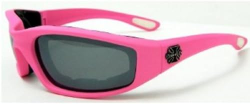 Pink Padded Choppers Biker Motorcycle Sunglasses Goggles Riding