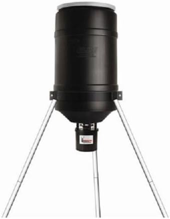 American Hunter 225 Lb Tripod Feeder with Digital R-Kit Pro and Varmint Buster , Black