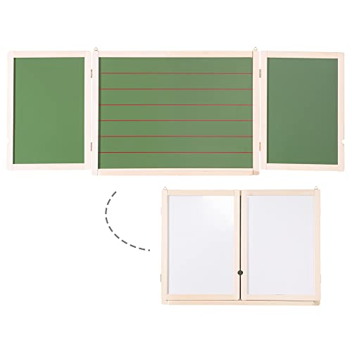 Roba Wall Chalkboard, Magnetic, Foldable, 54 cm x 146 cm, for Ages 3 and Up