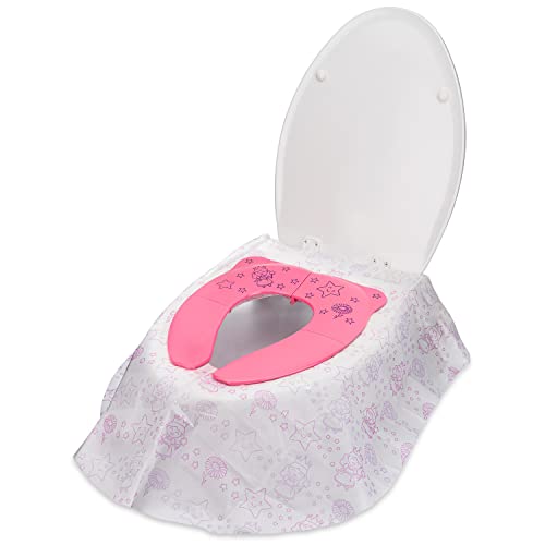 Cadily Princess Foldable Potty Training Seat. Travel Potty Seat for Toddlers. Portable Potty