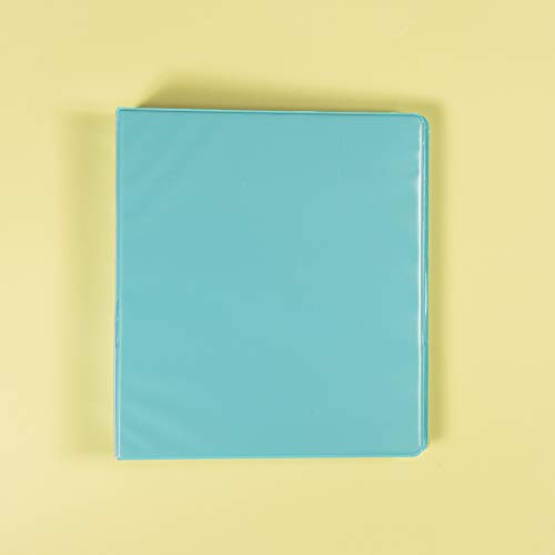 Yoobi 3-Ring Binders | 3-Pack, 1 Inch Size | Aqua | Holds 275 Pages Each, with Pockets for Organization | for School, Home, or Office Use - Thumbnail 3