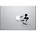 Mickey Holding Apple Macbook Vinyl Sticker Laptop Skin