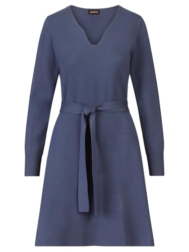 APART Fashion Strickkleid Vestido, Azul Medio, 38 Mujeres