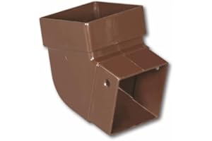 Amerimax Home Products Gutter Elbow, Contemporary, Square, Vinyl, Brown, 2-in. -T1525