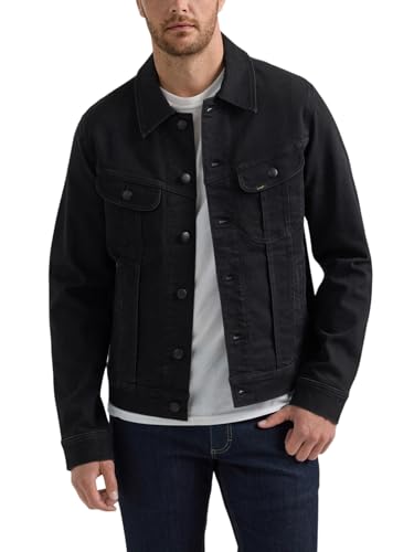 Lee Men's Extreme Motion Rider Jacket, Rinse Black, XX-Large