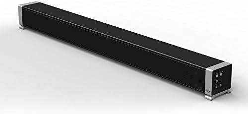 YUNGCHI Wooden Audio TV Soundbar speaker - wired and wireless connectivity, 40 inches 2.1-channel home theater sound system with 60-watt speakers, AUX / RCA / Fiber + 1.5M / USB / BT input mode