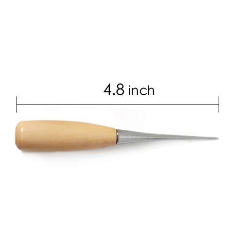 image for AHXML 12 pcs Leather Craft Tool，Includes 5 root Leather Hand Sewing 