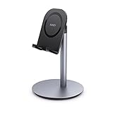 AUKEY Tablet Stand Adjustable Aluminum (Prevents Neck Strain) Cell Phone Holder Stand Compatible with iPhone X / 8, iPad, Samsung, Kindle and Others Smartphones and Tablets Up to 10 Inches