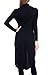 Modern Kiwi Long Solid Wrapped High Low Tunic Top Black Large