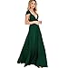 JET-BOND Night Dress Multi-Way Wrap Camisoles Halter Floor Long Dress High Elasticity FS41 (S, Green)