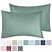 California Design Den Luxuriously Soft Hotel Quality 600 Thread Count, 100% Cotton Set of 2 Cases, Crisp & Cool Standard Pillow Cases, Fits Standard & Queen Pillows - Hunter Green