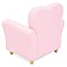 Best Choice Products Kids Heart-Shape Accent Chair Seat w/Armrest and Rhinestones - Pink