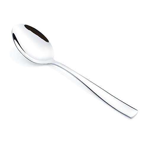 Dinner Spoon Set 12 Piece 18/8 Stainless Steel Silverware Flatware 7.3-inch Table Dessert Spoons Only Service for 12…