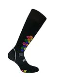 Eurosocks Women's Snowdrop Silver Socks, Black, Small