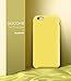 KUMEEK iPhone 6s Case, iPhone 6 Case, Liquid Silicone Rubber with Soft Microfiber Cloth Cushion Protective Case Thin Slim for iPhone 6s / iPhone 6 - Yellow