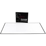 Forged Dice Co Large 39" x 22" Hex &amp; Square RPG Game Board Double Sided Foldable Dry Erase - Vinyl Mat Alternative for Dungeons and Dragons D&amp;D Pathfinder Compatible Games - Includes 4 Markers