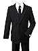Spring Notion Big Boys' Modern Fit Black Suit Set 07