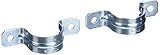 Hubbell-Raco 2234B4 Strap, Rigid/IMC, 1-Inch Trade Size, (2) Hole, Steel, 4-Pack