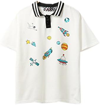 Women's Harajuku Pastel Tops Tees Kawaii Character Design (White)