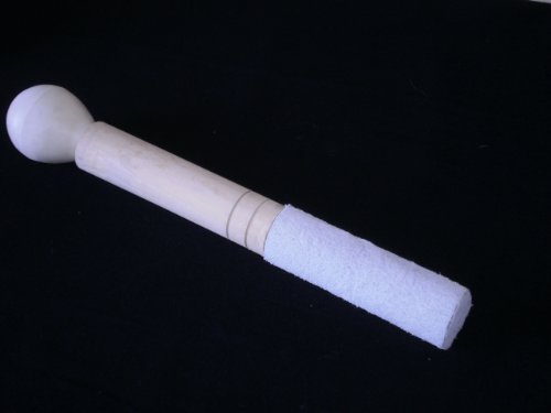 #9 Suede Covered Wooden Mallet/Striker With Rubber Ball