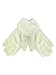 Ivory White Plush Fur Trim Fleece 3 Piece Hat Scarf & Glove Set