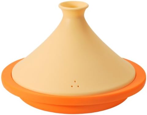 CB Japan 7.8inchs Valencia Orange Silicon Tagine Pot (with Recipes)