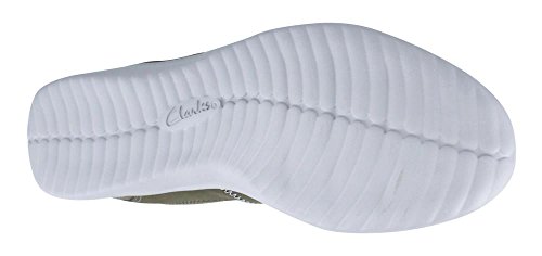 Clarks Women�s Charron Kelly Flat, Green Synthetic, 8.5 M