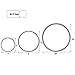 Funwhale 3 Tier Round Multilayer Anniversary Birthday Cake Baking Pans,Stainless Steel 3 Big Sizes Rings Molding Mousse Cake Rings(Round shape,4 Inch 6Inch 7.8Inch,Set of 3)