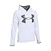 Under Armour Boys' Storm Armour Fleece Highlight Big Logo Hoodie, White (100), Youth Medium