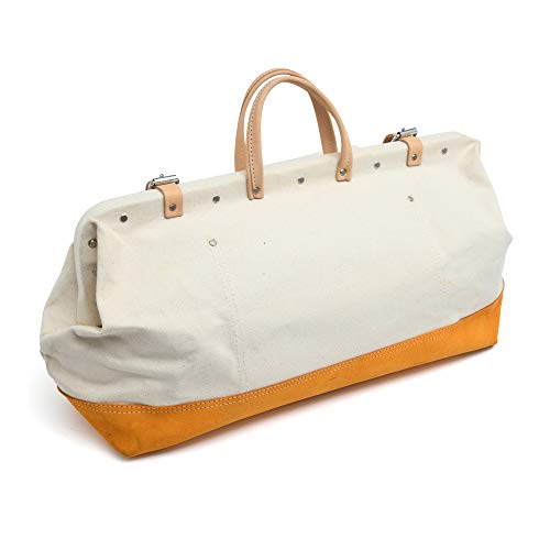 Style n Craft 97516 20" Mason's Tool Bag in Canvas/Suede Leather Combination