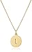 kate spade new york Gold-Tone Alphabet Pendant Necklace, 18