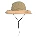 Flammi UPF 50+ Fishing Hat w/Head Net Sun Protection Safari Boonie Hat Cap Outdoor for Men/Women (Khaki)