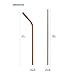 Reusable Stainless Steel eco Friendly Straws, 6.5mm Pack of 6 Straws, Steel and Rose Gold