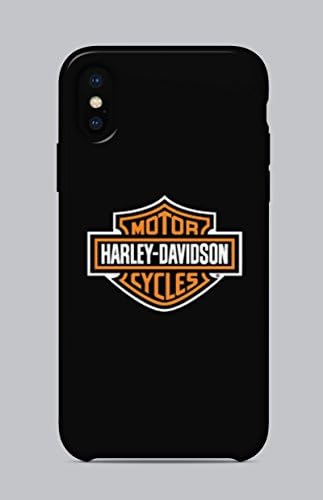 PHONECASING Ultra Slim Transparent Plastic Soft Silicone Gel TPU Rubber Bumper Protective Back Case Cover for Apple iPhone X BRANDS 049 HARLEY DAVIDSON