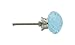 Aqua Blue Bubbles Glass Decorative Dresser Drawer, Kitchen Cabinet or Door Knob Pull