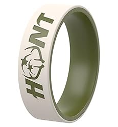 ThunderFit Silicone Wedding Ring Unisex, Laser