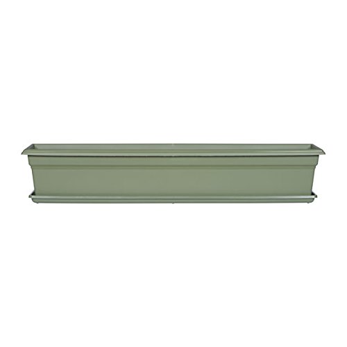 Countryside Flower Box Planter, Sage, 36-Inch