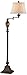 kathy ireland Mulholland Rustic Vintage Swing Arm Floor Lamp Standing 61