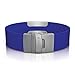 ROAD iD Elite Medical Alert Bracelet for Men and Women - Trim-to-Fit Customized Silicone Bracelets for Identification & Medical Information for Athletes and Travelers - Engraved Official ID Wristband