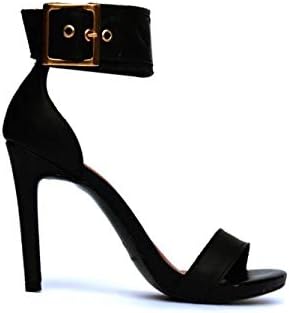 sandalia salto baixo com tornozeleira