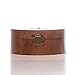 Ella Celebration Wood Ring Bearer Box, Wedding Ceremony Ring Holder Boxes, Wooden Decorative Engagement Proposal Jewelry Box Favor, Rustic Laser Cut Gift Display (Round)