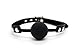 Gag - Soft Silicone Ball Gag - The Beginner Gifts for Bondage Restraints(black)